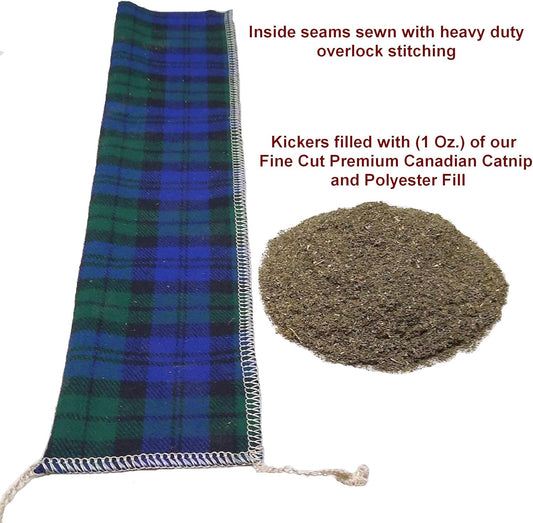 15" Catnip Cat Kicker Toys/Kitty Kick Sticks/Cat-Nip Kick Sticks (Blue) (Kickers Filled with 1 Oz Premium Canadian Catnip)