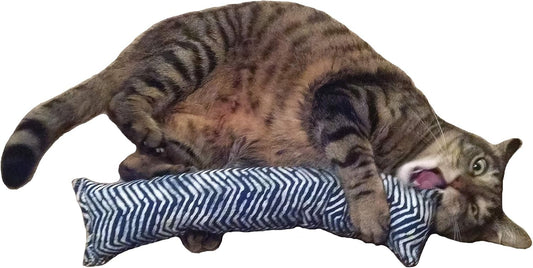 15" Catnip Cat Kicker Toys/Kitty Kick Sticks/Cat-Nip Kick Sticks (Blue) (Kickers Filled with 1 Oz Premium Canadian Catnip)